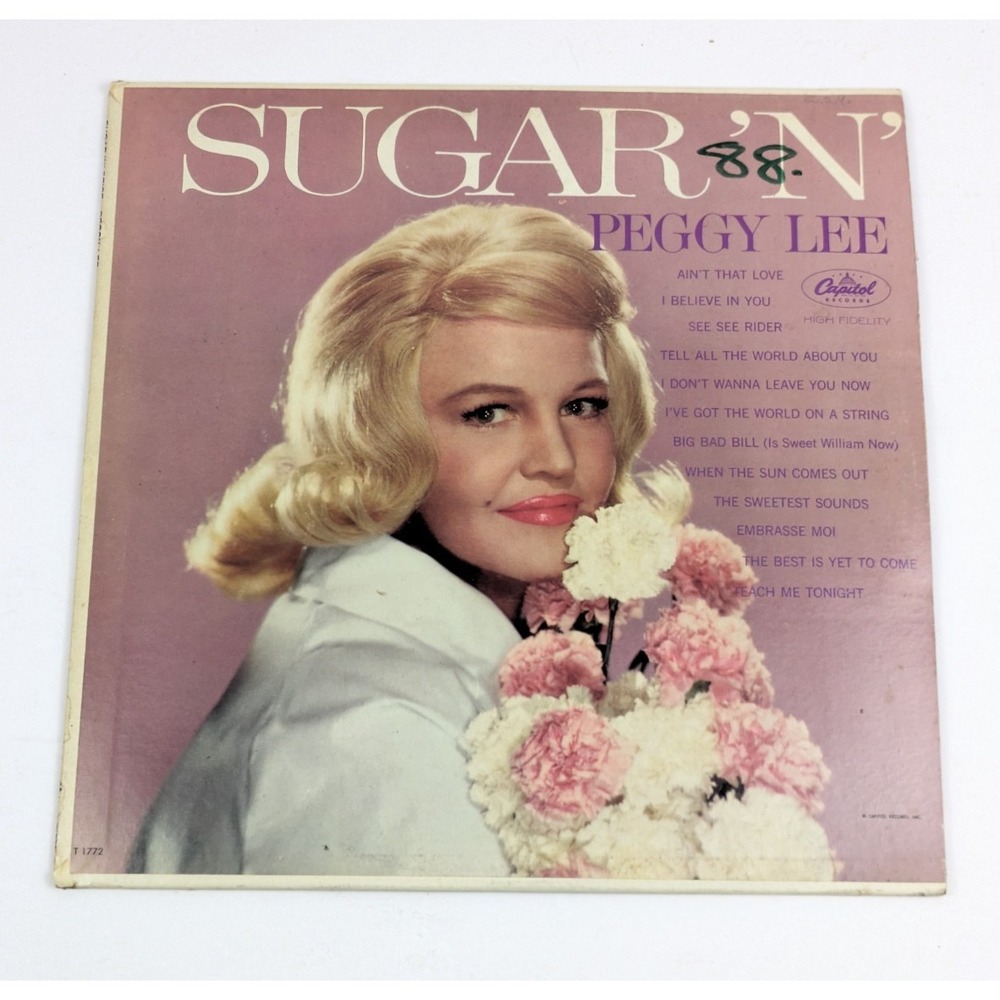 PEGGY LEE Sugar 'N' Spice 1962 Vinyl Record LP Capitol ST-1772